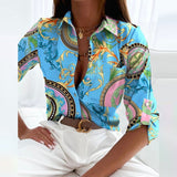 Chic Women's Elegant Lapel Collar Blouse - Stylish & Versatile Top for Any Occasion