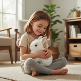 Davy BunnyLoom Interactive Plush Toy | Realistic Hopping Bunny for Kids - Engaging & Fun Plush Companion