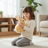 Davy BunnyLoom Interactive Plush Toy | Realistic Hopping Bunny for Kids - Engaging & Fun Plush Companion