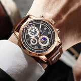 Davy Classic Chronograph Men's Watch | Stylish Luxury Wristwatch for Any Occasion | Functional & Timeless Design