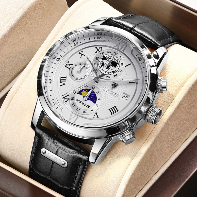Davy Classic Chronograph Men's Watch | Stylish Luxury Wristwatch for Any Occasion | Functional & Timeless Design