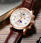 Davy Classic Chronograph Men's Watch | Stylish Luxury Wristwatch for Any Occasion | Functional & Timeless Design