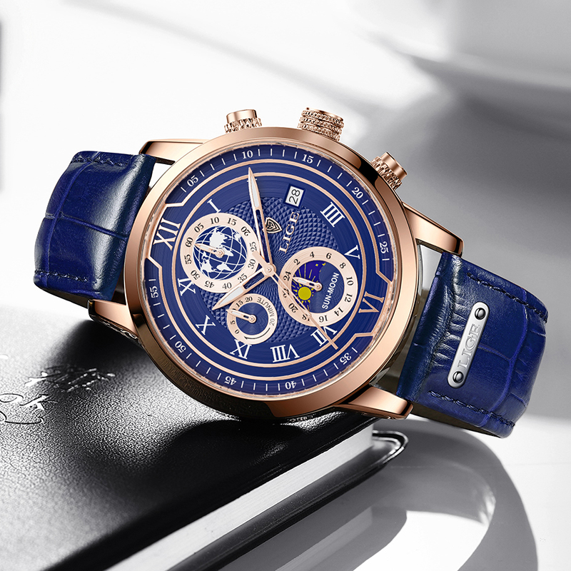 Davy Classic Chronograph Men's Watch | Stylish Luxury Wristwatch for Any Occasion | Functional & Timeless Design