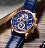 Davy Classic Chronograph Men's Watch | Stylish Luxury Wristwatch for Any Occasion | Functional & Timeless Design