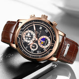 Davy Classic Chronograph Men's Watch | Stylish Luxury Wristwatch for Any Occasion | Functional & Timeless Design
