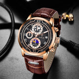 Davy Classic Chronograph Men's Watch | Stylish Luxury Wristwatch for Any Occasion | Functional & Timeless Design