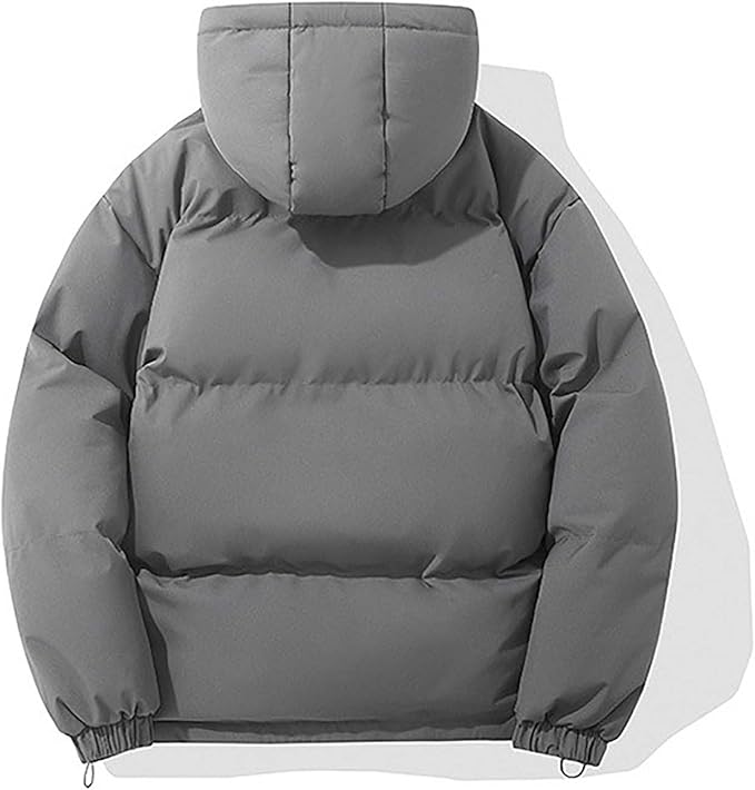 Davy Men's Cozy Quilted Puffer Hoodie - Lightweight Insulated Jacket for Ultimate Comfort & Warmth