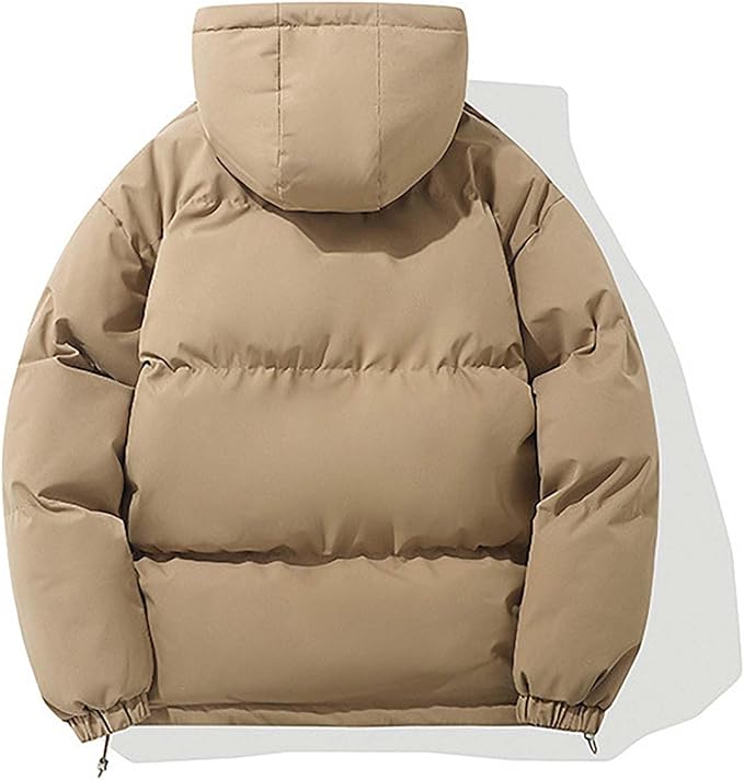 Davy Men's Cozy Quilted Puffer Hoodie - Lightweight Insulated Jacket for Ultimate Comfort & Warmth