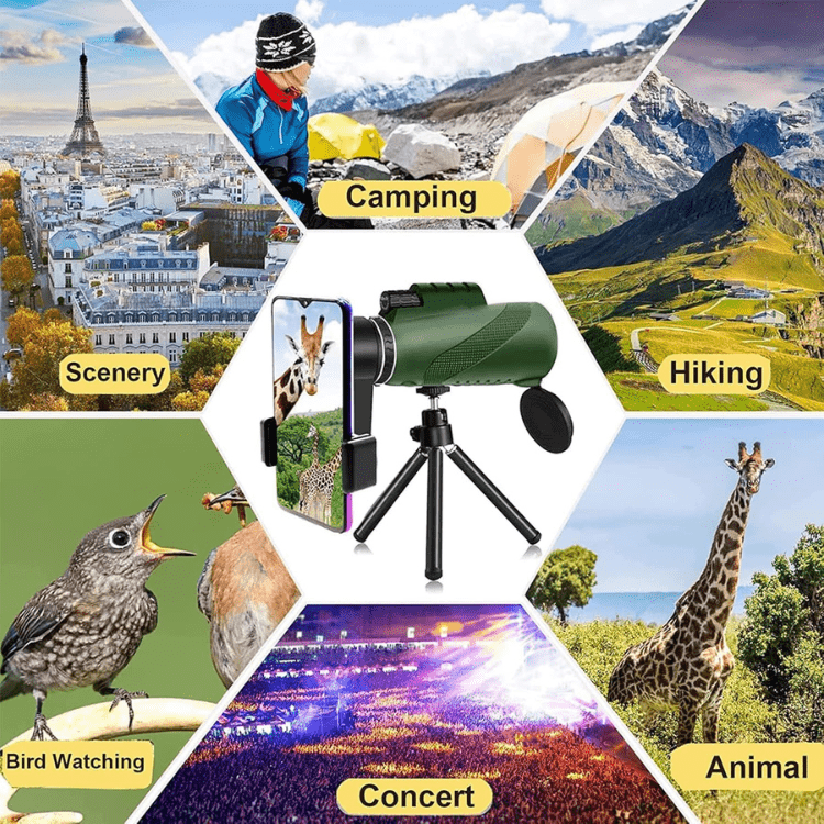 Davy Compact 600x Ultra-Zoom Monocular | HD Lens | Lightweight & Portable | Ideal for Hiking, Birdwatching, Sports Events & Outdoor Adventures