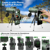 Davy Compact 600x Ultra-Zoom Monocular | HD Lens | Lightweight & Portable | Ideal for Hiking, Birdwatching, Sports Events & Outdoor Adventures