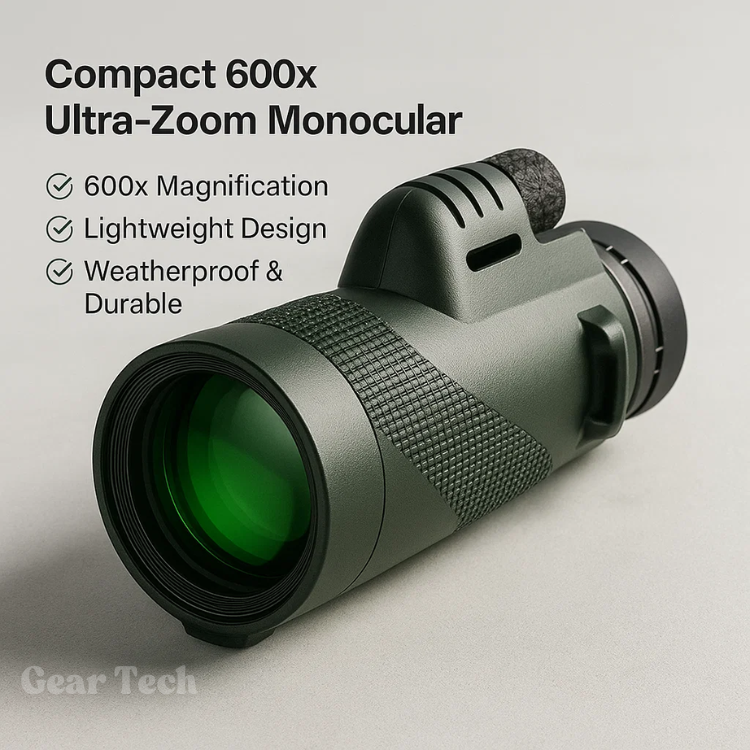 Davy Compact 600x Ultra-Zoom Monocular | HD Lens | Lightweight & Portable | Ideal for Hiking, Birdwatching, Sports Events & Outdoor Adventures