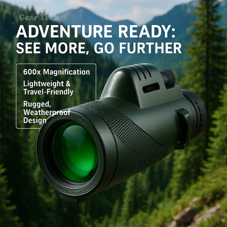 Davy Compact 600x Ultra-Zoom Monocular | HD Lens | Lightweight & Portable | Ideal for Hiking, Birdwatching, Sports Events & Outdoor Adventures