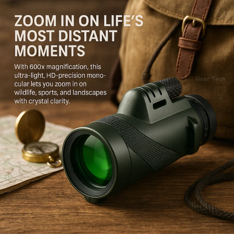 Davy Compact 600x Ultra-Zoom Monocular | HD Lens | Lightweight & Portable | Ideal for Hiking, Birdwatching, Sports Events & Outdoor Adventures