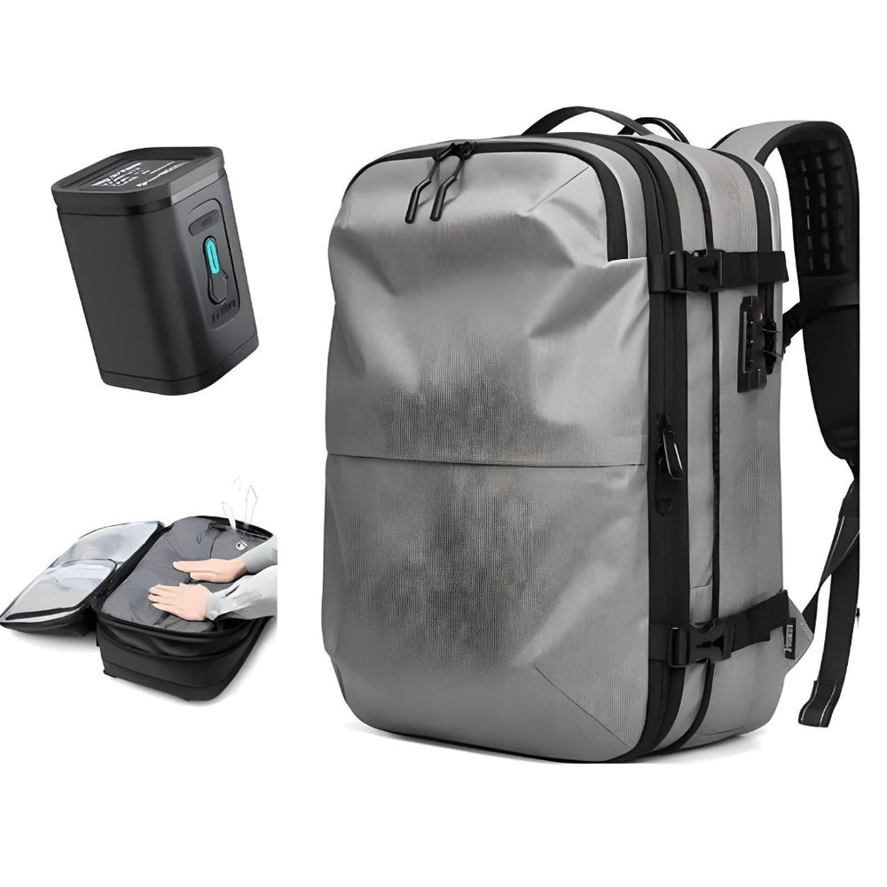 Davy Expandable Compression Backpack for Travel - Lightweight Carry-On with Versatile Storage Solutions
