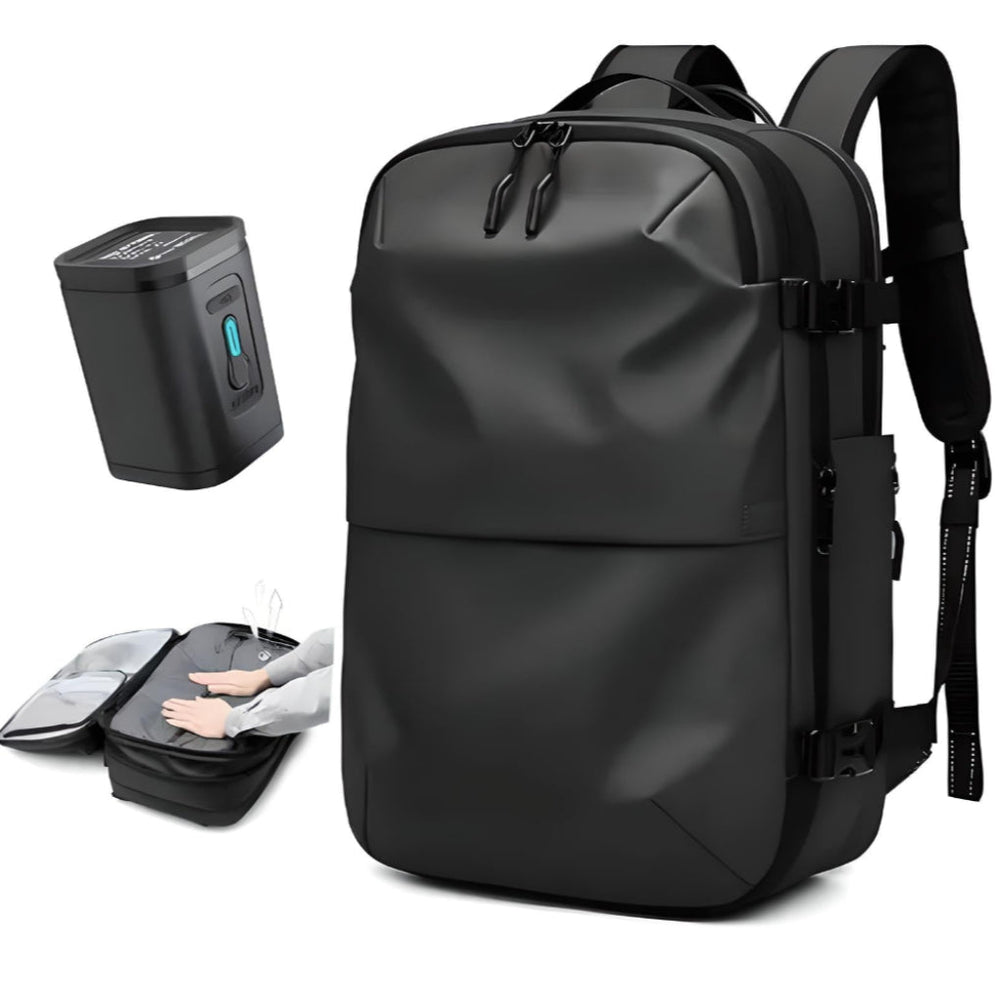 Davy Expandable Compression Backpack for Travel - Lightweight Carry-On with Versatile Storage Solutions