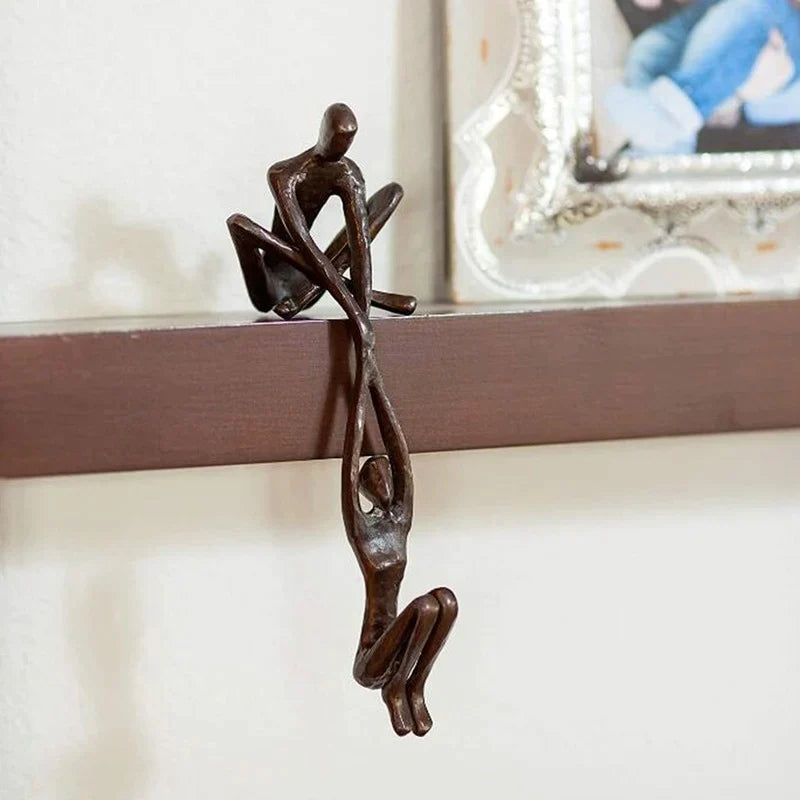 Davy | Embracing Figures Sculpture - Elegant Home Accent for Modern Decor