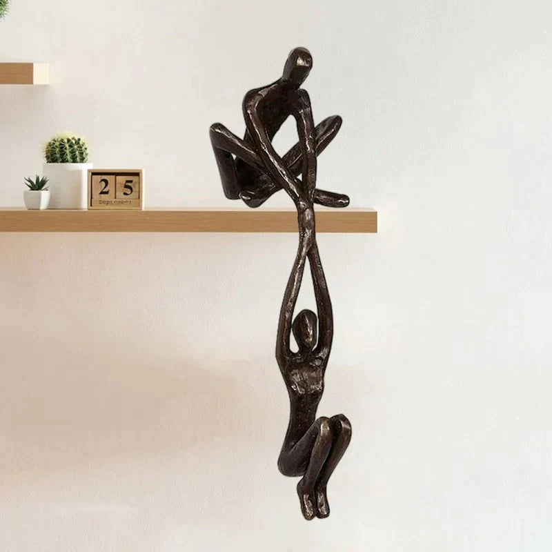 Davy | Embracing Figures Sculpture - Elegant Home Accent for Modern Decor
