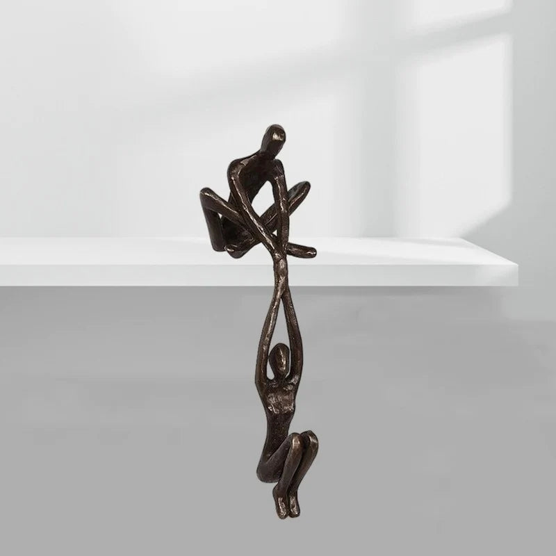 Davy | Embracing Figures Sculpture - Elegant Home Accent for Modern Decor