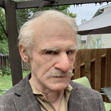 Enhanced Product Title: Davy | Realistic Creepy Old Man Latex Mask for Halloween – Perfect for Adults, Parties, and Costumes