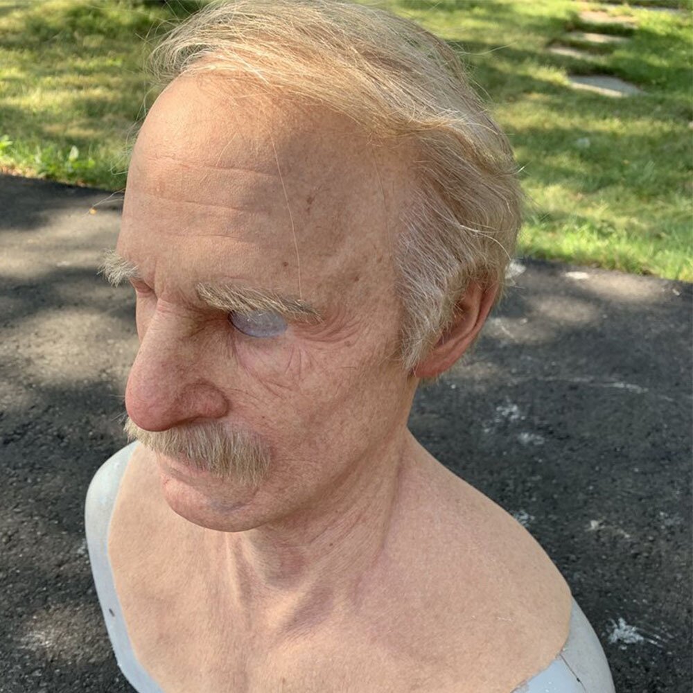 Enhanced Product Title: Davy | Realistic Creepy Old Man Latex Mask for Halloween – Perfect for Adults, Parties, and Costumes