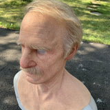 Enhanced Product Title: Davy | Realistic Creepy Old Man Latex Mask for Halloween – Perfect for Adults, Parties, and Costumes