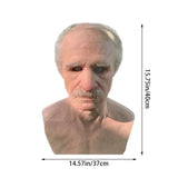 Enhanced Product Title: Davy | Realistic Creepy Old Man Latex Mask for Halloween – Perfect for Adults, Parties, and Costumes