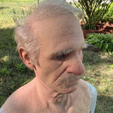 Enhanced Product Title: Davy | Realistic Creepy Old Man Latex Mask for Halloween – Perfect for Adults, Parties, and Costumes
