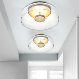 Davy Modern Glass Dome LED Ceiling Light Fixture - Sleek & Stylish Lighting for Home Decor