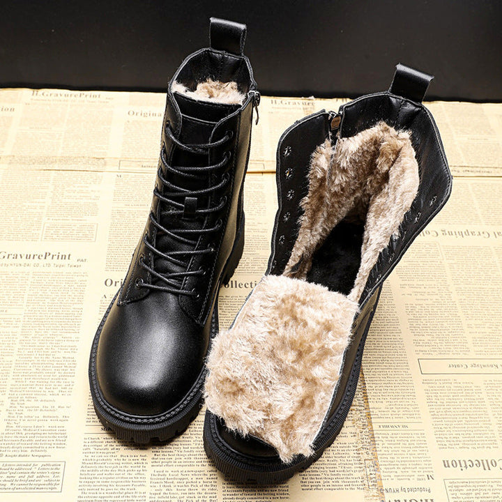 Women's Cozy Insulated Winter Boots - Waterproof, Warm & Stylish for Cold Weather