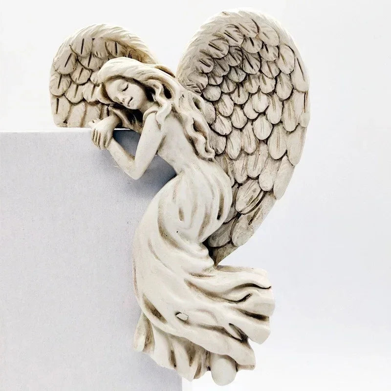 Elegant Davy Heavenly Angel Wings Corner Accent Decor - Perfect for Home & Office