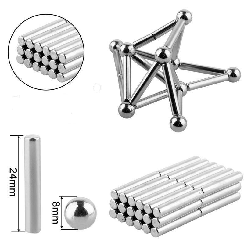 Enhanced Product Title: "Davy DIY Magnetic Balls and Rod Set - Creative Building Kit for Kids and Adults" 

This title includes relevant keywords while also highlighting the product's target audience and creative potential.
