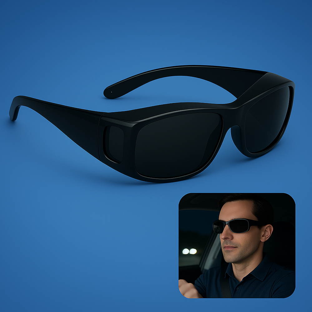 Davy Yellow Lens Night Driving Glasses - Anti-Glare Technology for Enhanced Visibility