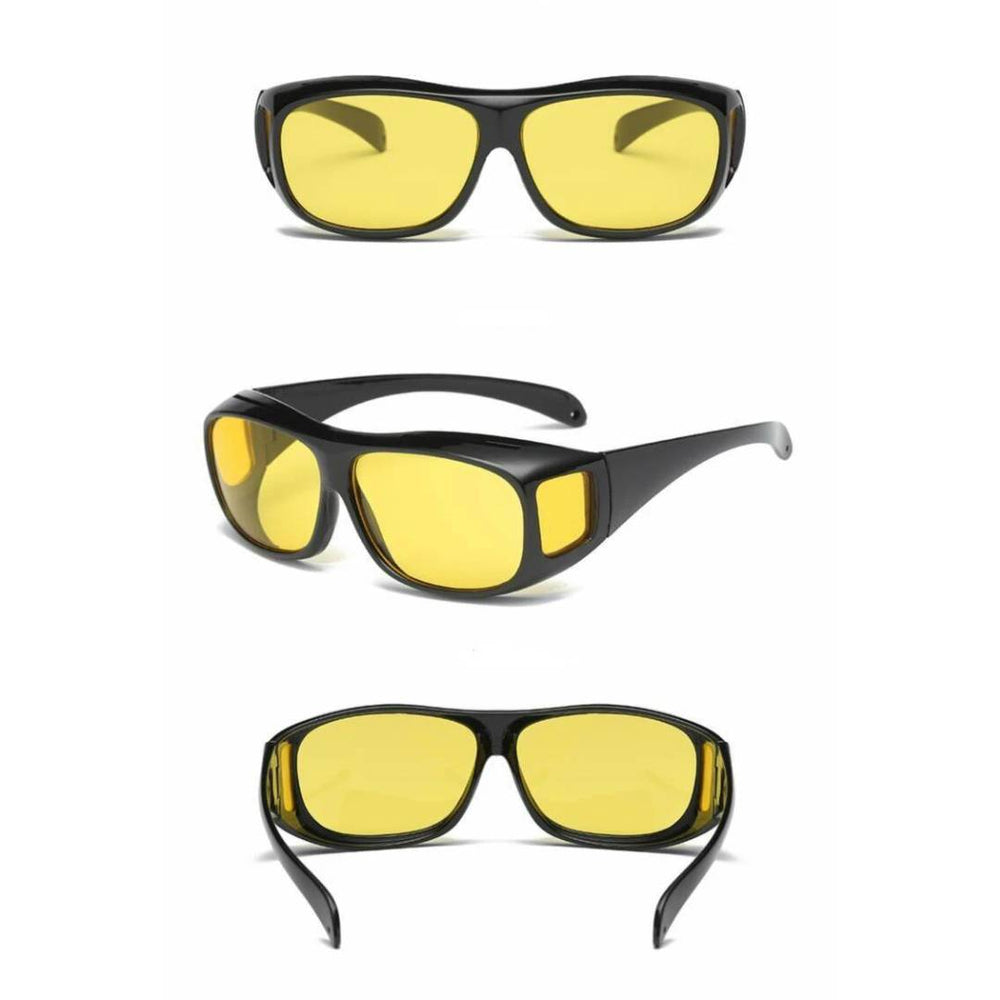 Davy Yellow Lens Night Driving Glasses - Anti-Glare Technology for Enhanced Visibility