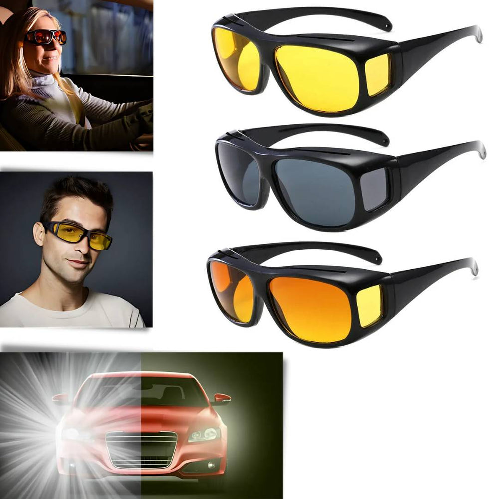 Davy Yellow Lens Night Driving Glasses - Anti-Glare Technology for Enhanced Visibility