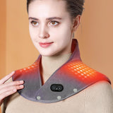 ComfortZone Heated Neck & Shoulder Wrap with Soothing Massage – Relaxation Therapy for Pain Relief