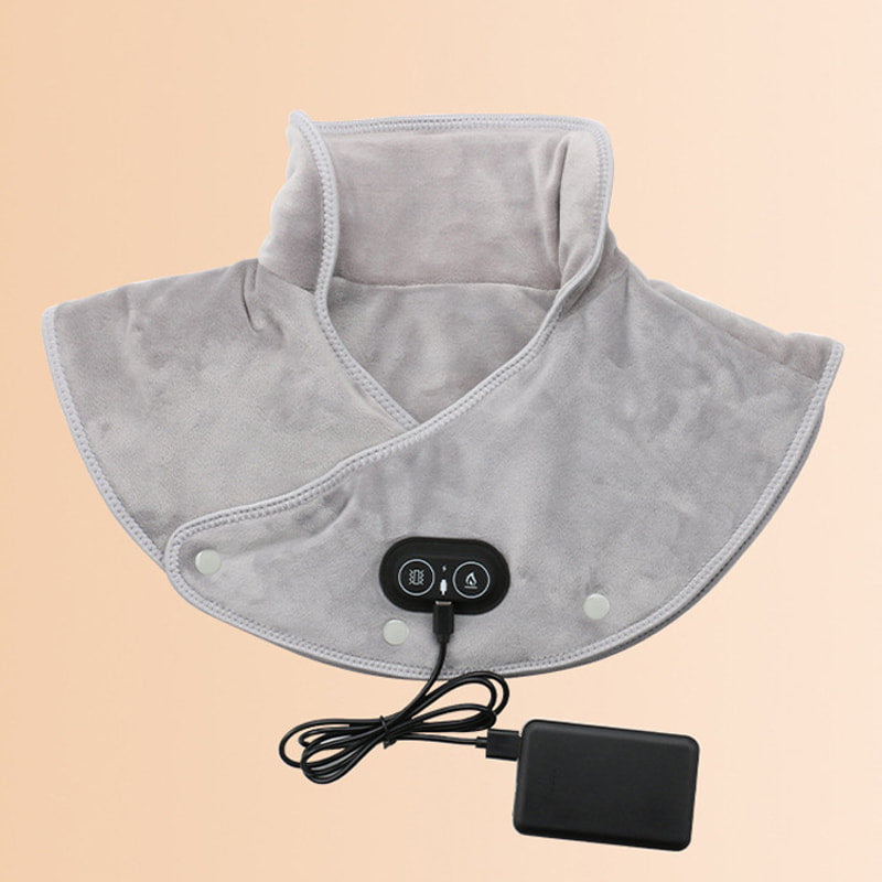 ComfortZone Heated Neck & Shoulder Wrap with Soothing Massage – Relaxation Therapy for Pain Relief