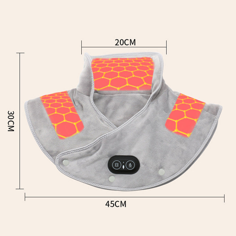 ComfortZone Heated Neck & Shoulder Wrap with Soothing Massage – Relaxation Therapy for Pain Relief