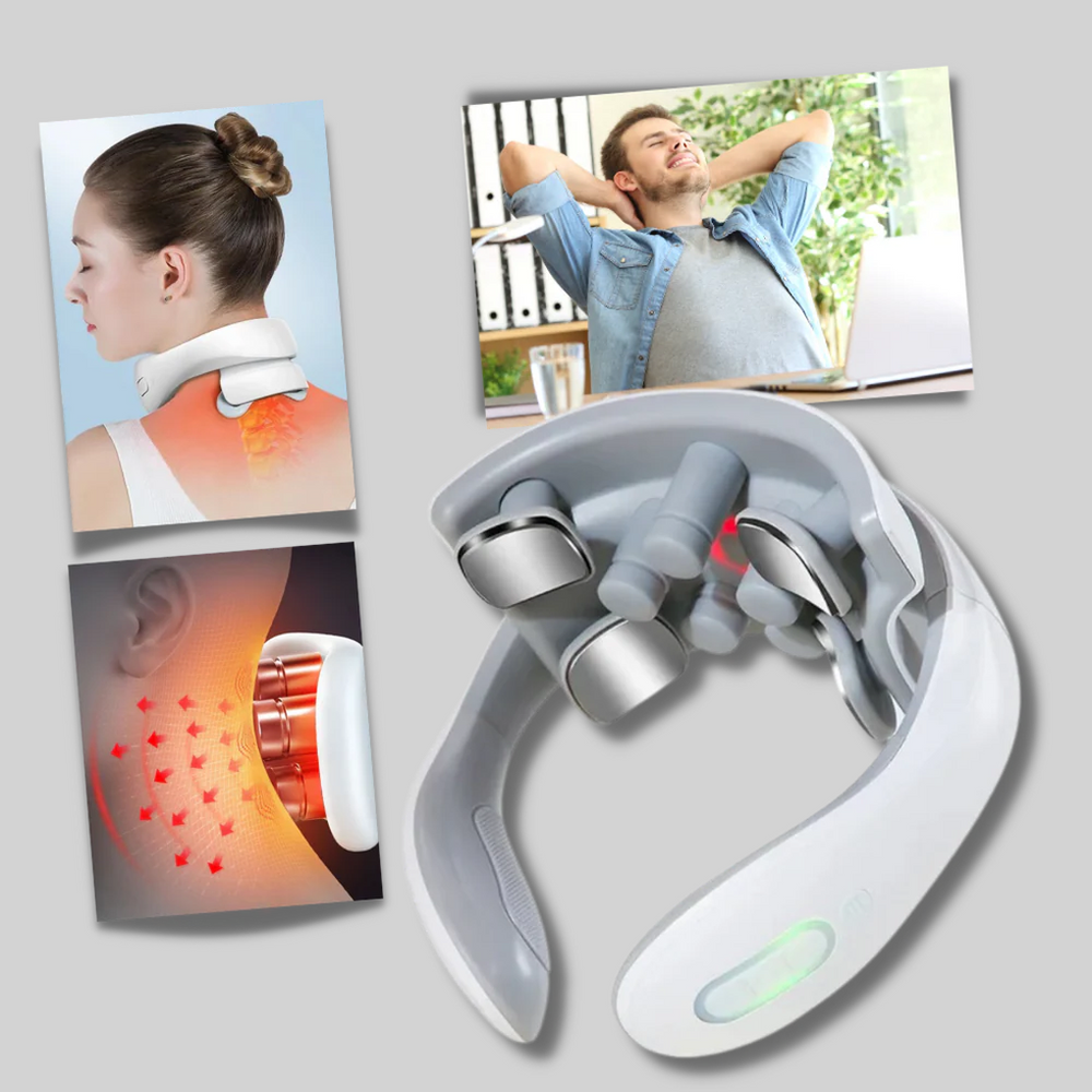 Davy Electric Neck Massager with Heat Therapy & Multiple Massage Modes - Relaxation & Pain Relief