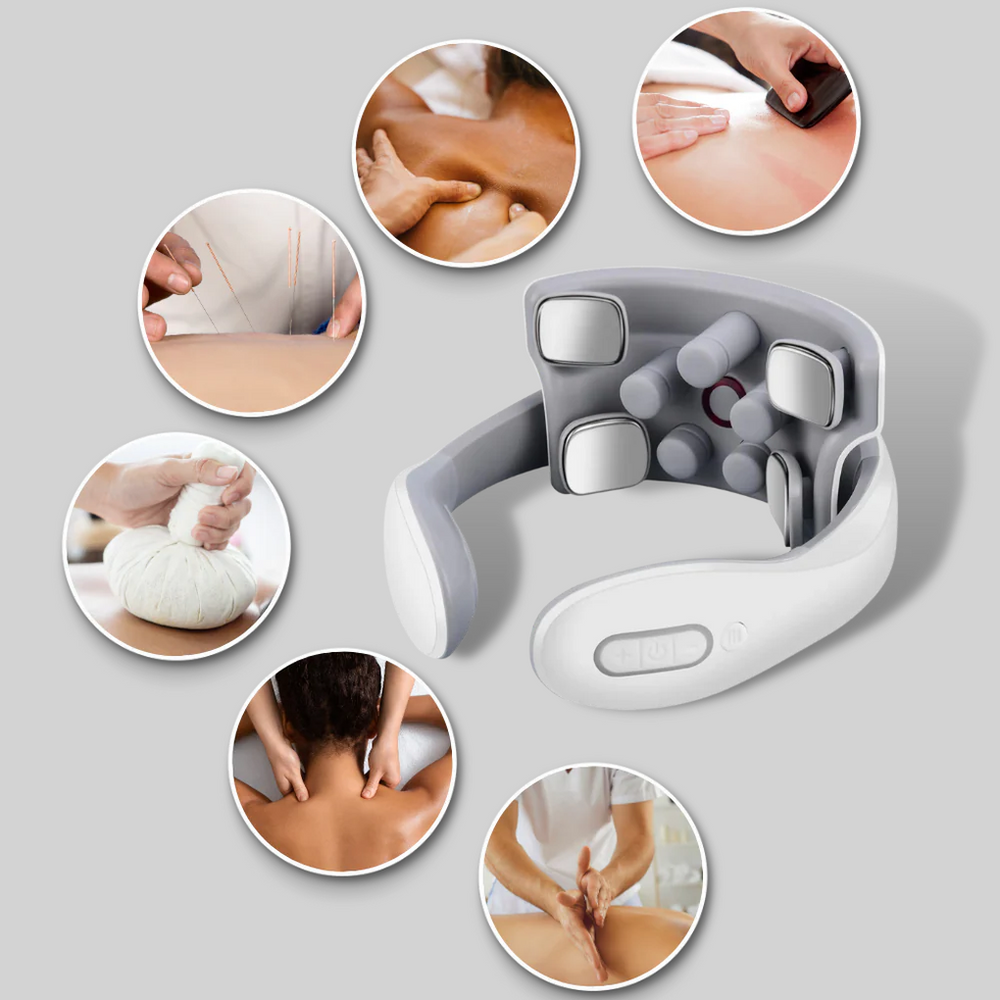 Davy Electric Neck Massager with Heat Therapy & Multiple Massage Modes - Relaxation & Pain Relief