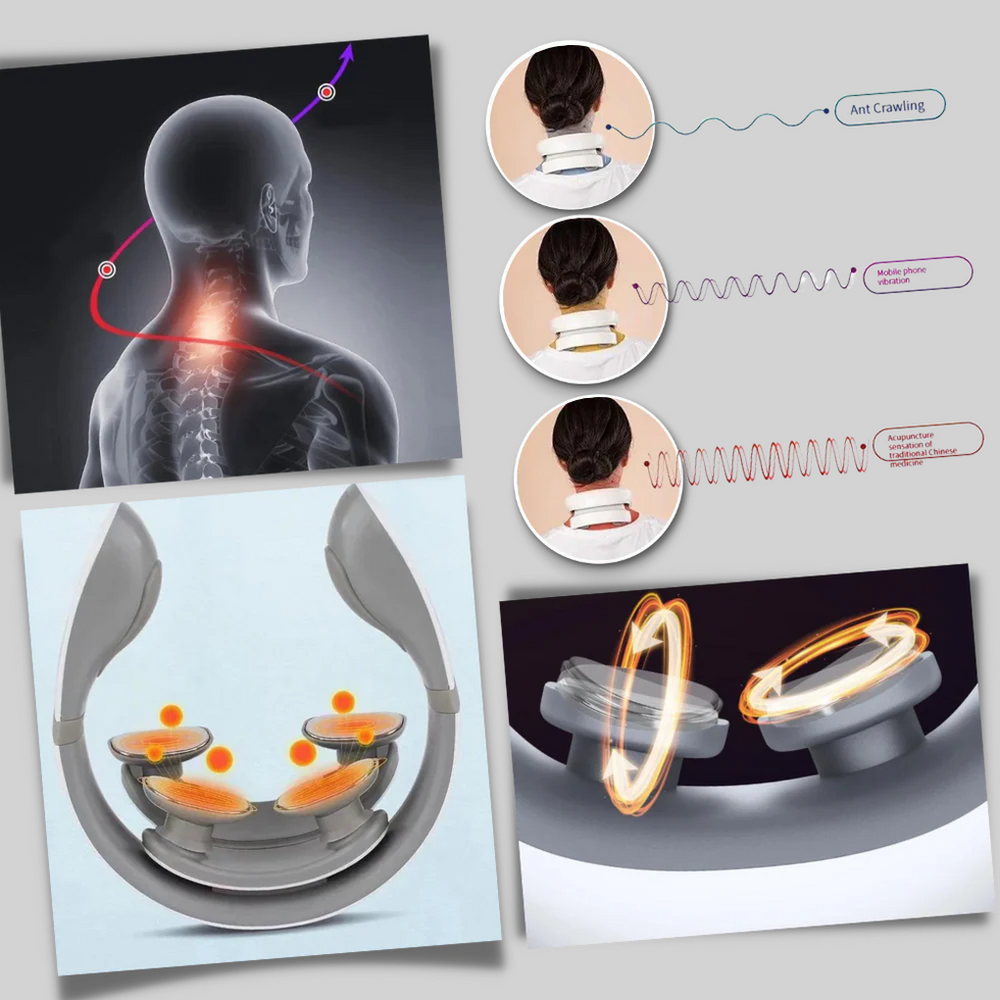 Davy Electric Neck Massager with Heat Therapy & Multiple Massage Modes - Relaxation & Pain Relief