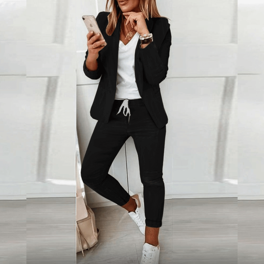Stylish & Comfortable Women's Blazer Set - Perfect for Work & Casual Wear