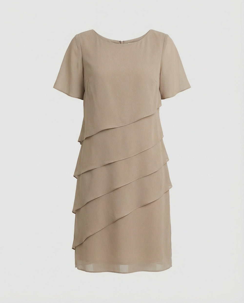 Elegant Layered Chiffon Midi Dress for Women - Perfect for Weddings, Parties & Special Occasions