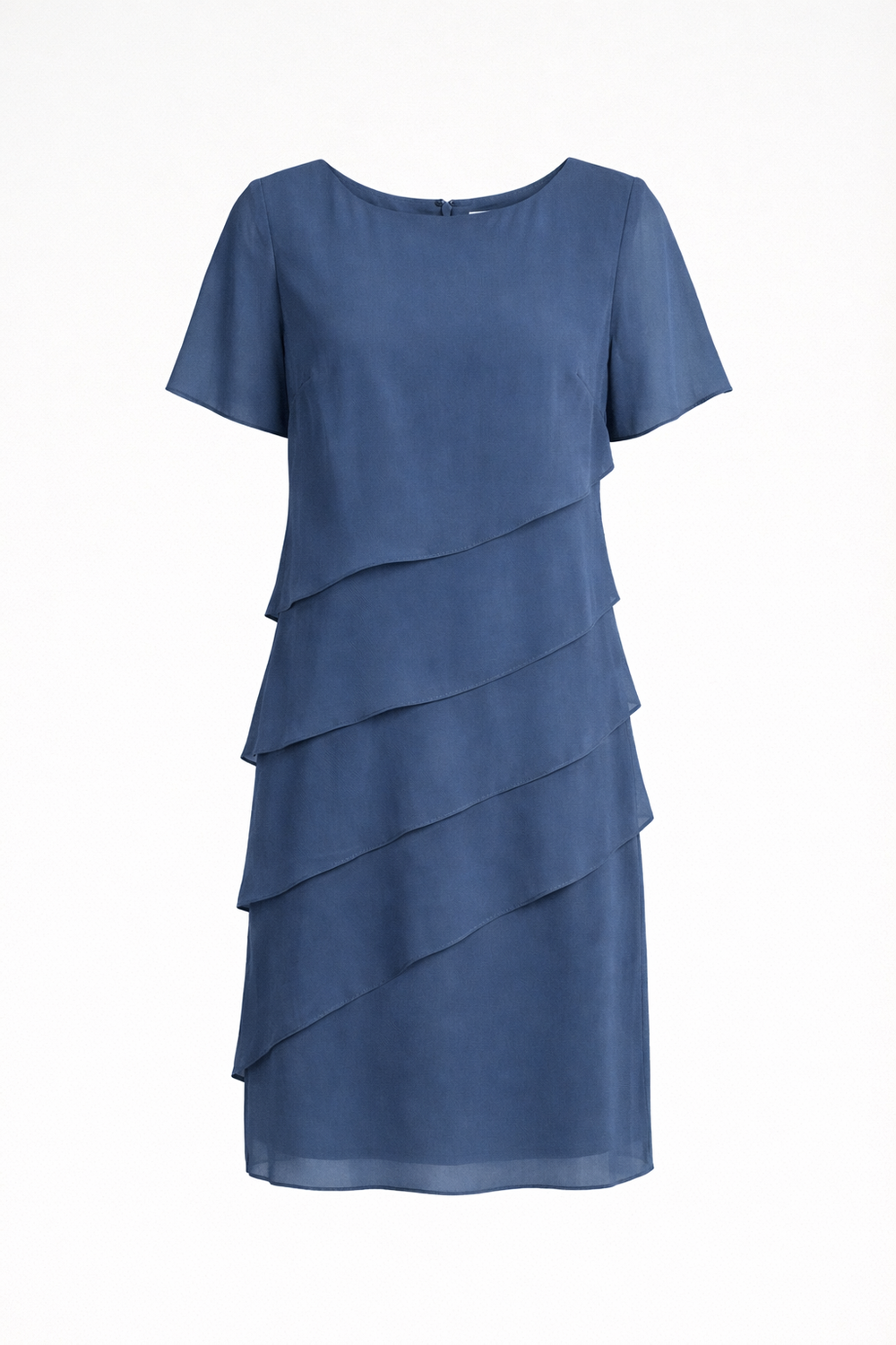 Elegant Layered Chiffon Midi Dress for Women - Perfect for Weddings, Parties & Special Occasions