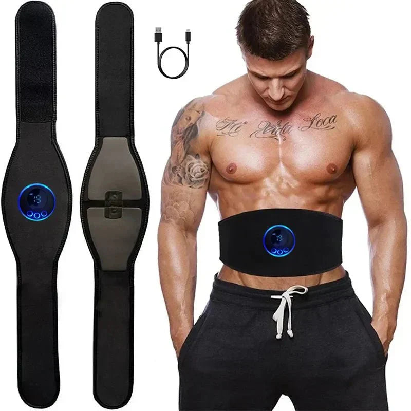 Davy EMS Abs Trainer - 19-Level Abdominal Muscle Stimulator for Core Strength & Toning | Ultimate Home Fitness Device