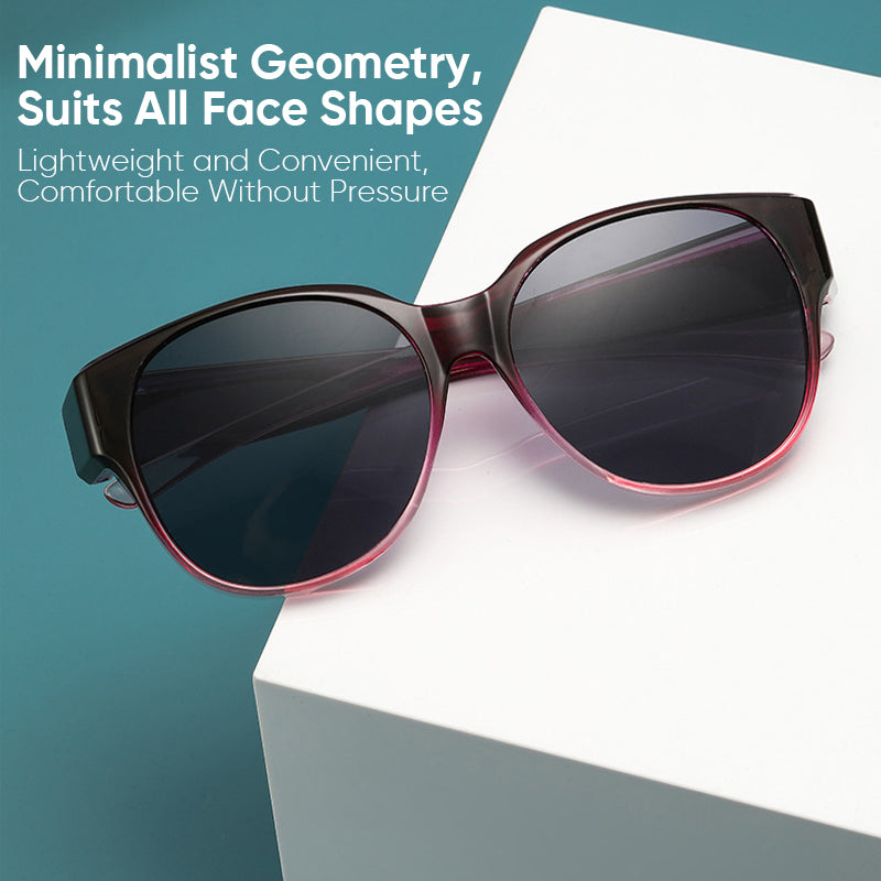 Fit-Over Sunglasses – Women's, Polarized UV400 Lenses & Cat-Eye Design