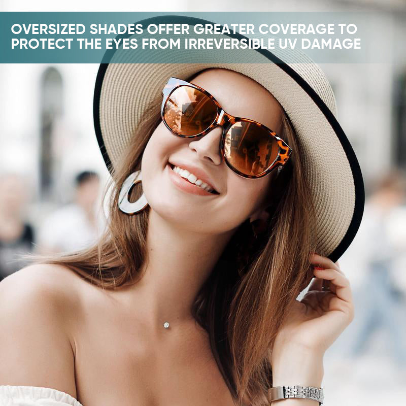 Fit-Over Sunglasses – Women's, Polarized UV400 Lenses & Cat-Eye Design