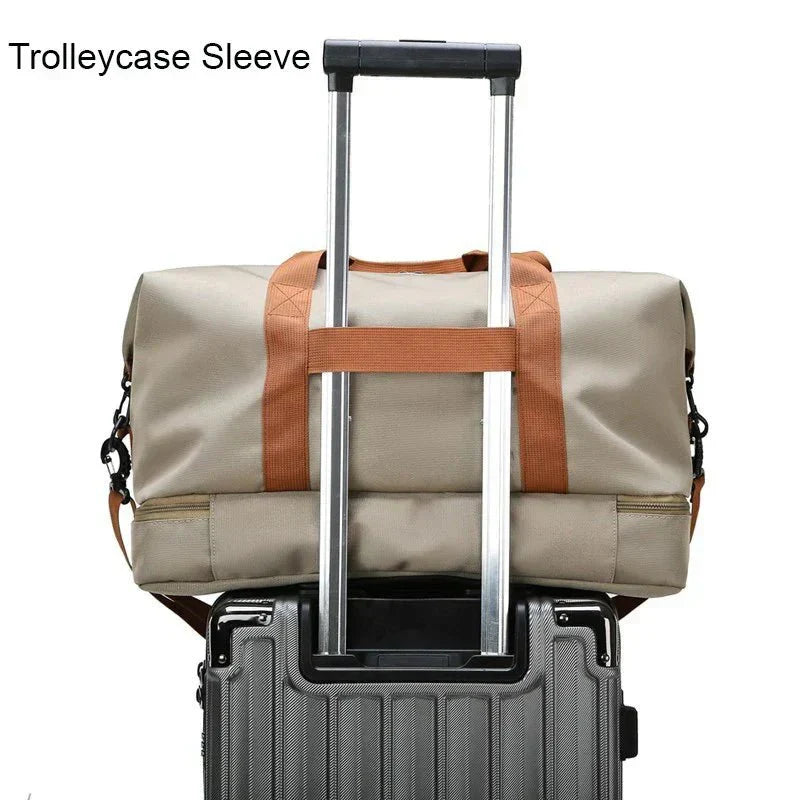**Davy FITVOY Duffel Bag | Lightweight Gym & Travel Bag with Shoe Compartment & Wet-Dry Separation | Perfect for Fitness & Travel**