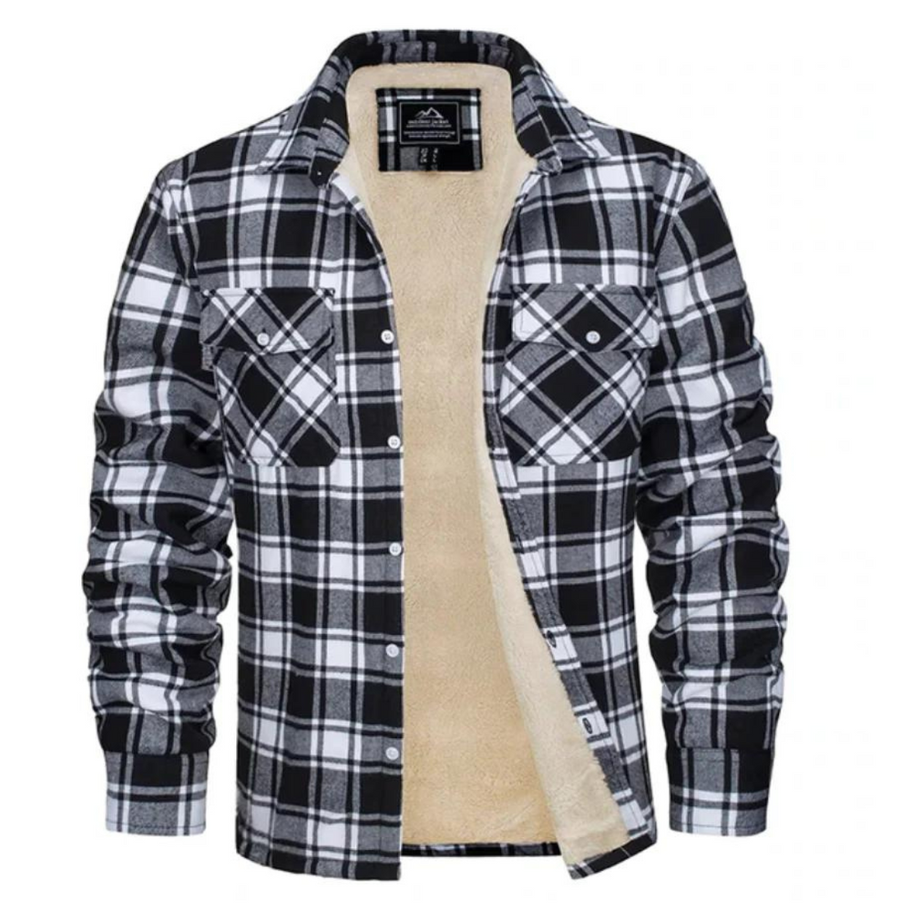 Davy Cozy Fleece-Lined Checked Jacket for Ultimate Comfort | Stylish & Warm Outerwear