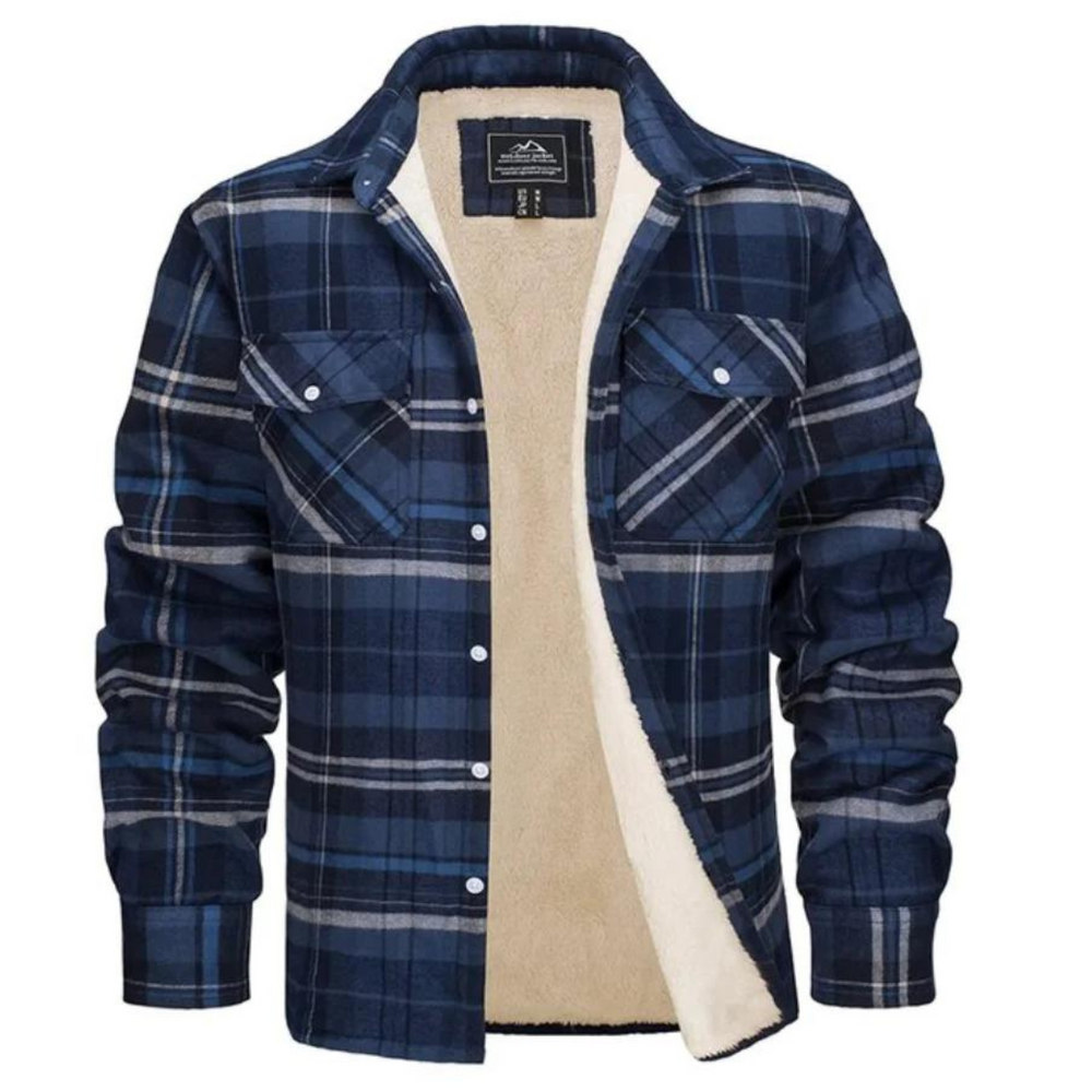 Davy Cozy Fleece-Lined Checked Jacket for Ultimate Comfort | Stylish & Warm Outerwear