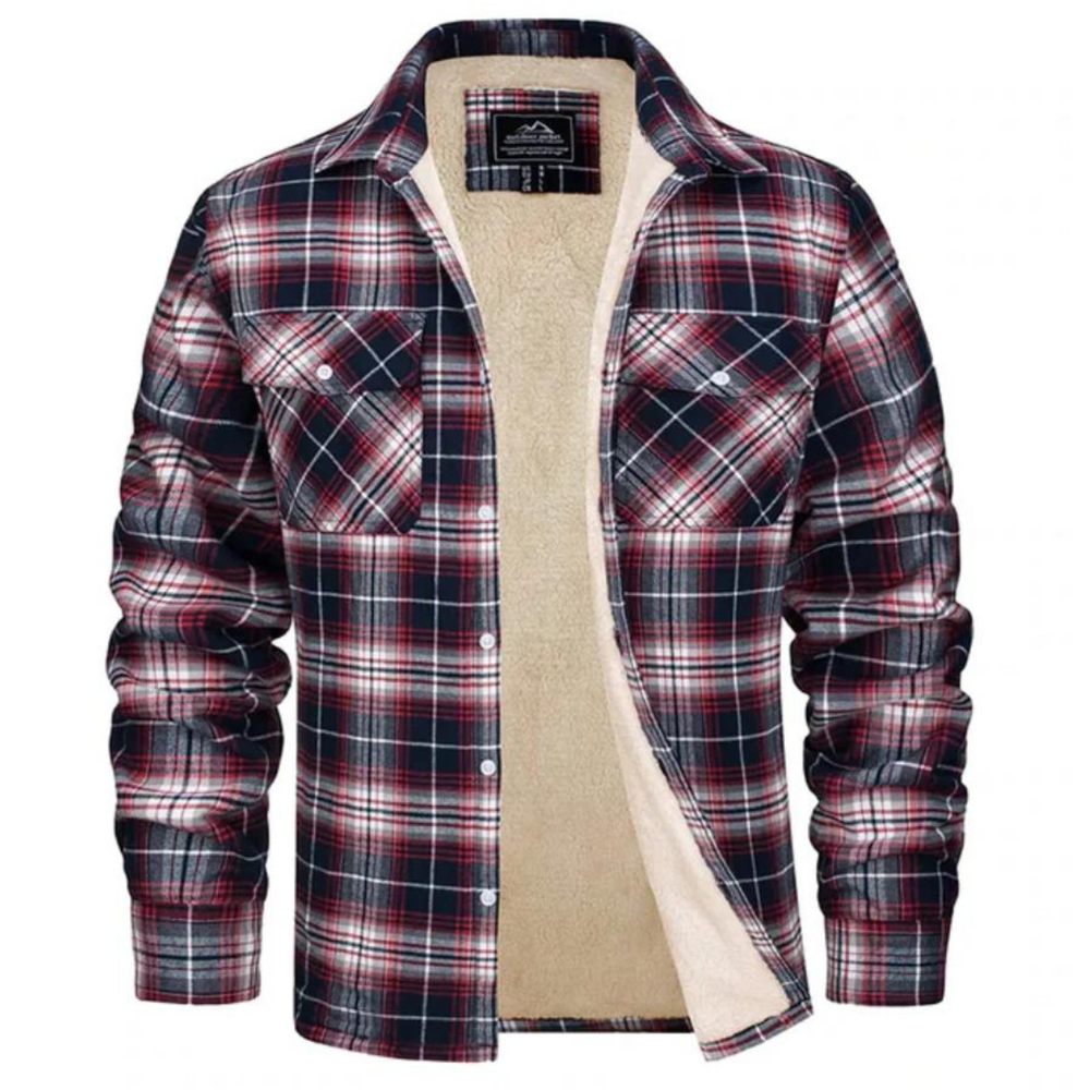 Davy Cozy Fleece-Lined Checked Jacket for Ultimate Comfort | Stylish & Warm Outerwear